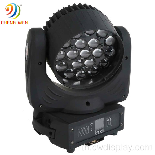 19x15W LED ซูมล้างหัวเคลื่อนที่บนเวที